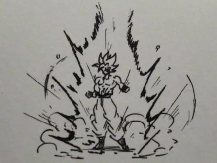 是火柴人吗?是赛亚人啊!#火柴人 #绘画 #龙珠