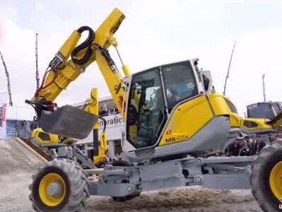 不如跳舞…!嗨机#轮式挖掘机 #挖机跳舞