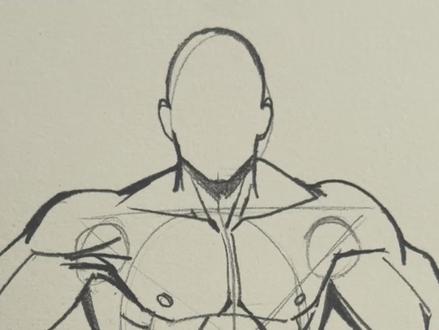 教你画骨骼➕肌肉男性人体结构! #人体结构 #画画 #手绘 #零基础学画画 #科普知识