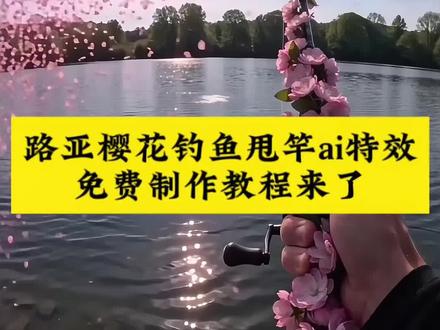 春天就要梨花带鱼视频制作,春天就要梨花带鱼指令,路亚钓梨花带鱼怎么拍,游戏cg风格钓鱼#路亚 #钓鱼 #豆包ai #豆包出大片有两把刷子 #春天就要梨花带鱼