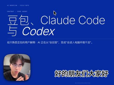 豆包和Claudecode/Codex有什么区别?小白扫盲 #豆包 #ai #codex #claudecode #ai新星计划