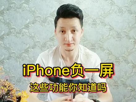 iPhone负一屏这些功能你知道吗#iphone#手机 #手机技巧 #游戏