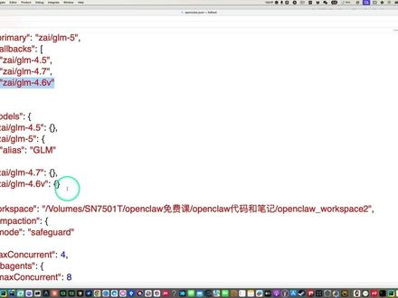 openclaw解决无法使用低版本模型问题手动修改 005openclaw解决无法使用低版本模型问题手动修改openclaw点json文件给提供器添加自定义模型和默认主模型