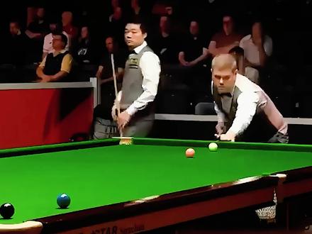 不知天高地厚!对手目中无人吹口哨挑衅,丁俊晖用斯诺克打脸对手 #斯诺克 #丁俊晖