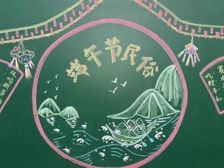 完整版《有趣的端午节民俗》黑板报