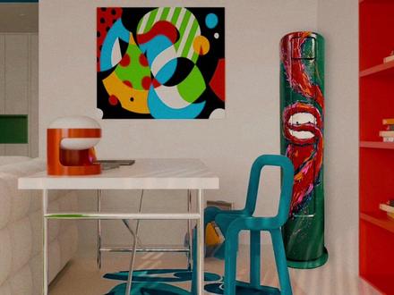 #抄袭女儿的画 #涂鸦 #华凌先锋艺术企划 #空调 冰箱兜回来了,这次到兜空调了,来吧家电朋友们。