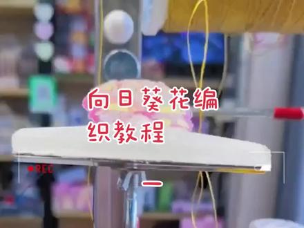 分享向日葵花的编法#手工新手入门指南
