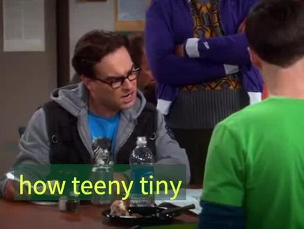 how teeny tiny 好袖珍呢#学英语 #英语单词 #英语口语