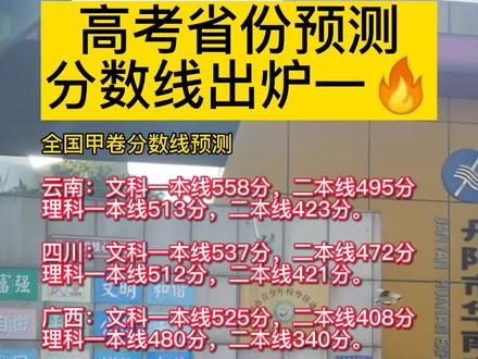 高考预测分数线
已出估分的孩子家长
#志愿填报 #高考报考 #金榜题名