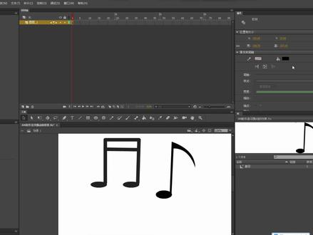 AN制作音符飘动的效果教程 #an音符飘动 #an飘动效果 #an引导线 #an音符特效 #an做音符教程