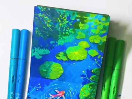 荷塘锦鲤|丙烯马克笔手绘 🖊️:幕多星 📒:星以 👋:😊画画的白白
一池清荷映波光,锦鲤逐风入画来🌿
慢绘人间荷塘小景,治愈所有温柔时光💐
#丙烯马克笔 #跟着抖音学画画 #零基础学画画 #一起学画画#幕多星丙烯马克笔