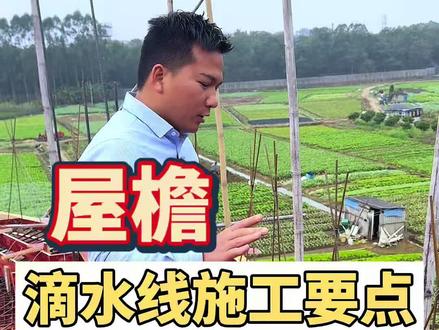 别墅屋檐滴水线怎么做以及它的施工做法#农村自建房 #别墅设计 #乡村别墅 #宅基地建房 #农村别墅