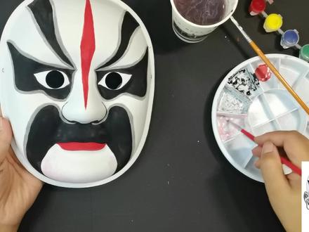 脸谱面具绘制。详细的绘制过程,大家要的慢版#京剧脸谱 #面具绘画#手绘教程 #一起学画画 #少儿美术教育