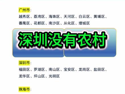 广州深圳全是区没有县#广东#广州#深圳#地图
