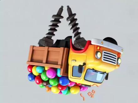 小卡车饿了,刷子机给他画个大汉堡,工程车动画片大全 #玩具视 #玩具视频 #工程车动画 #儿童益智动画 #搞笑动画 #儿童动画