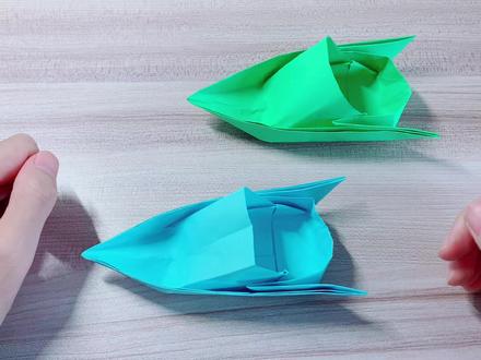 速度感超强的冲锋快艇,简单又好折的折纸教程