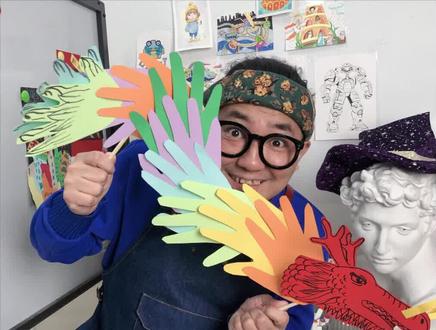 创意画《舞龙迎新春》,卡纸+筷子50S搞定!#儿童手工 #儿童创意手工 #手工画 #剪纸 #创意美术 #亲子互动 #亲子手工 #动手能力 #儿童美术 #零基础学画画 #手掌画 #幼儿园手工 #幼儿创意美术 #变废为宝 #过年 #舞龙 #艺术启蒙