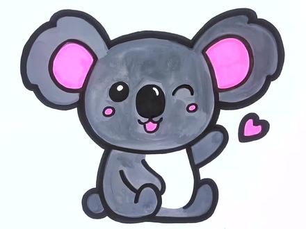 考拉这么画就对了~#简笔画 #画画