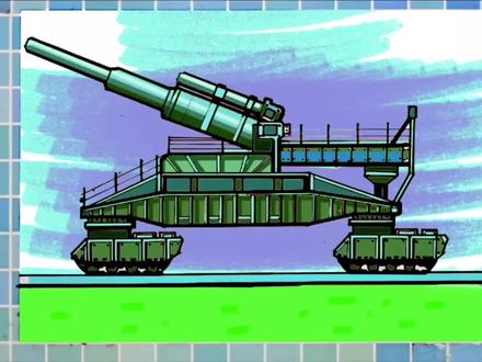 大炮简笔画教程,古斯塔夫巨炮画法教学儿童画教程#简笔画 #大炮简笔画 #大炮画法 #大炮怎么画 #手绘简笔画