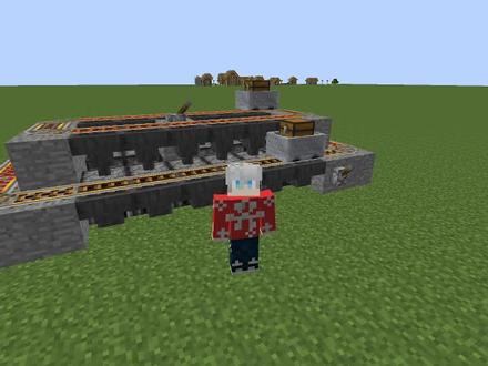 我的世界如何让你的所有物品利用矿车送入宝箱