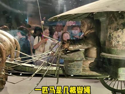 铜车马的挖掘阐述了“四牡孔阜,六辔在手”的含义#铜车马博物馆 #西安旅游线路怎么规划 #旅行推荐官