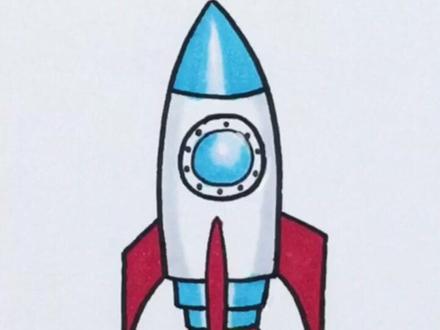 火箭简笔画来了,一起画着玩吧~#简笔画 #儿童简笔画 #手绘 #零基础学画画 #绘画过程 #简笔画教程 #想画就画 #创意简笔画 #儿童美术 #火箭简笔画#火箭简单画法