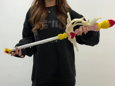 该怎么让好朋友刷到,给我做这个魔法剑呢?#百变小樱#魔法剑#玩个很新的东西#手工diy