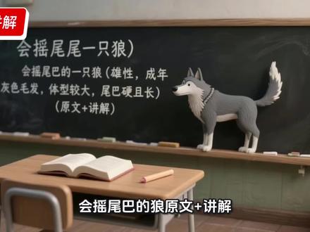 《会摇尾巴的狼》三年级语文下册 #上热门话题🔥🔥🔥 给孩子看些有益的视频吧!喜欢小编的视频,可以关注一下,我会每天更新一篇课文,让孩子看些有益的视频,小编希望能帮助更多的孩子健康使用手机,所以,如果方便的话,也欢迎转发,小编在此谢过!#小学语文 #三年级语文下册 #会摇尾巴的狼 #让孩子爱上读书