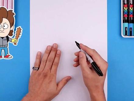 今天我们来画史蒂夫·哈灵顿! #画画 #每日一画 #一起学画画 #跟着抖音学画画