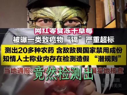 冻干草莓到底能吃吗? 工业草莓到底是什么?#种草莓 #315晚会 #315市场监管在行动 #冻干草莓