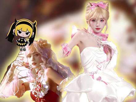 诡秘 我们的固定组队搭配来了 #李一桐 #田曦薇 #和平精英 #cos#桐心薇泯