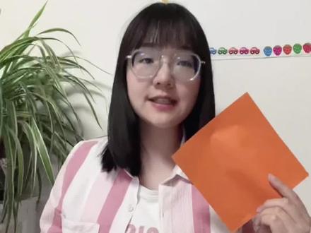 如何用一张纸做一副七巧板?快来试试吧!#七巧板 #手工 @DOU+小助手