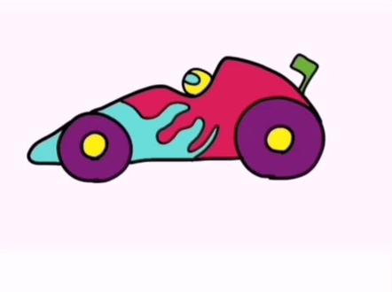 赛车简笔画#十万个怎么做 #简笔画 @春至 @抖音小助手 @DOU+小助手
