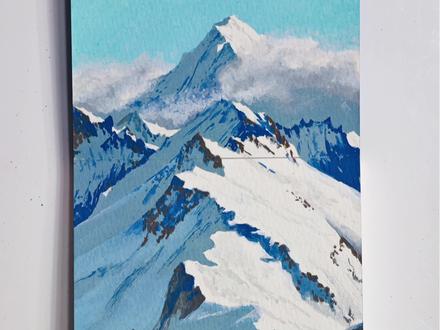 雪山|丙烯马克笔教程
#画画 #艺术种草指南 #跟着抖音学画画 #绘画过程 #丙烯马克笔