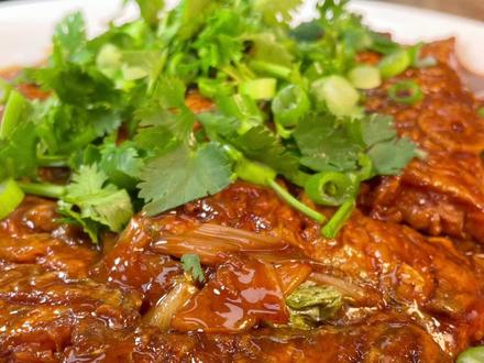 传统名菜刀鱼扒白菜#美食#热门