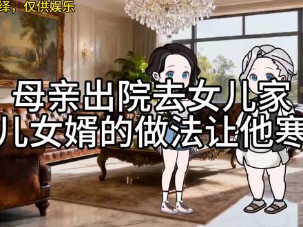 #上热门 母亲出院去女儿家,女儿女婿的做法让他寒心