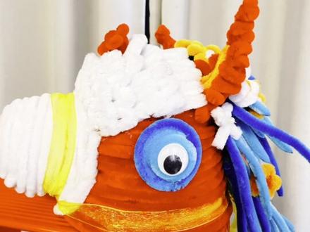 马年头饰扭扭棒#创意手工 #手工