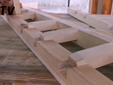 旭沐作:微缩木屋(中)#微缩家具 #微缩模型 #木屋 #木工 #木工diy #手工制作 #制作过程 #木工爱好者 #驴tv #木媒体 #驴木匠