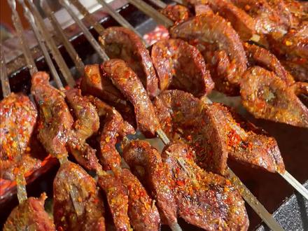 猪腰子怎么烤我都喜欢吃#烧烤#美食#淄博烧烤