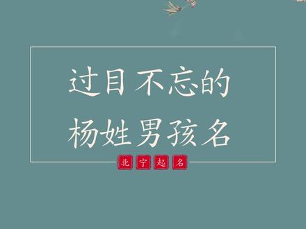有些名字过目之后就难以忘记。#男孩名 #宝宝起名 #起名
