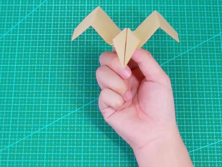 失传已久的机械鸟纸飞机,飞的超稳!#手工 #折纸 #纸飞机