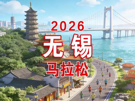 2026无锡马拉松赛道速览 2026年3月22日(周日) 中国•无锡
男、女马拉松项目(42.195公里):27000人
男、女半程马拉松项目(21.0975公里):8000人
#2026无锡马拉松 #无锡马拉松 #无锡 #马拉松 #路线图
