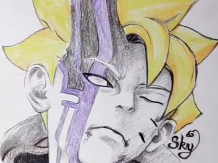 画一个博人流量会回来吗?#手绘 #绘画过程 #博人 #博人传 #艾尚手绘馆 #元气绘画班 @抖音小助手