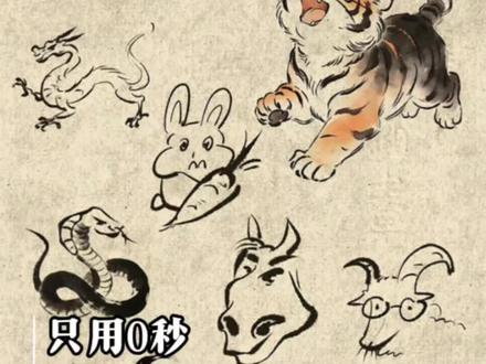 网友也是低山臭水遇知音了#十二生肖偏心 #画画 #抽象 #拼豆