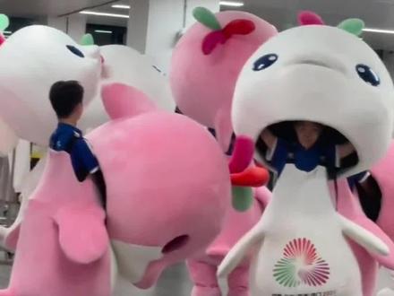 全运会“大湾鸡”走红,活力四射的河南武校少年与第十五届全国运动会吉祥物的适配度拉满:扮演少年每天训练八小时,很多动作都源于武术招式 #全运会