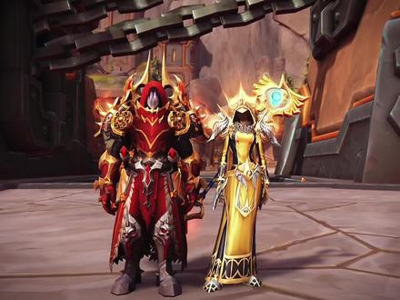 今天推荐一套板甲幻化和一套布甲幻化。#魔兽世界