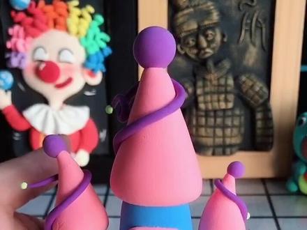 彩泥手工制作过程,你想拥有一座魔法的城堡吗?@抖音小助手