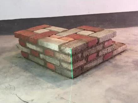 三七墙大角砌砖法,梅花丁最结实砌法,比满丁满条墙体结构更牢固#农民工