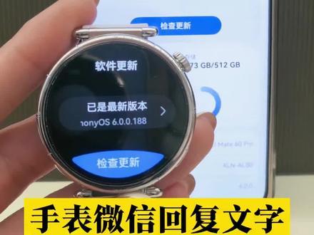 你的手表可以回复文字消息了吗?#鸿蒙越用越香#HarmonyOS6#华为GT6#华为Mate80#手表微信