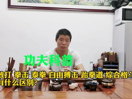 功夫科普:散打、拳击、泰拳、搏击、跆拳道、综合格斗有什么区别 #功夫 #武术 #科普知识